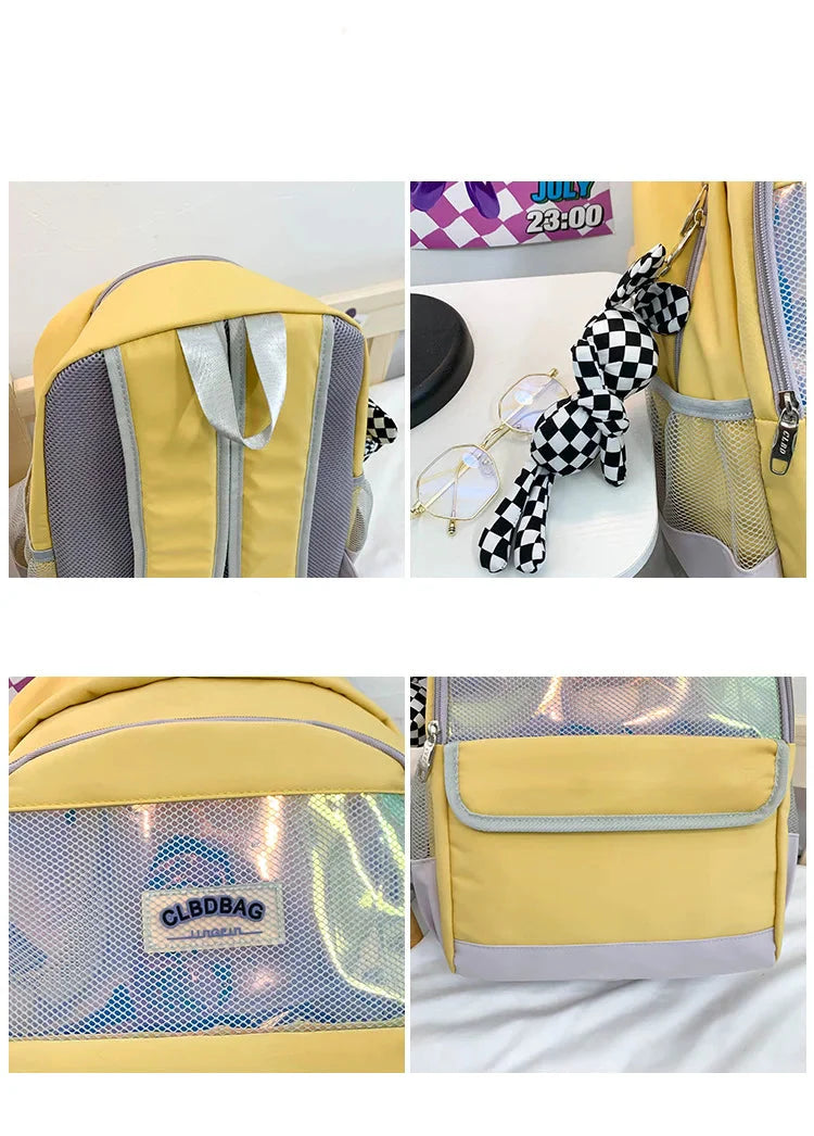 Harajuku Reflective Leisure Style Large Capacity Backpack